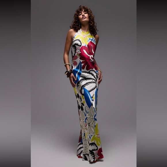 Topshop floral Multicolor Maxi Dress - Picture 1 of 1